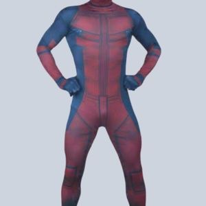 Deadpool Costume / Cosplay Adult Mens Bodysuit L/XL